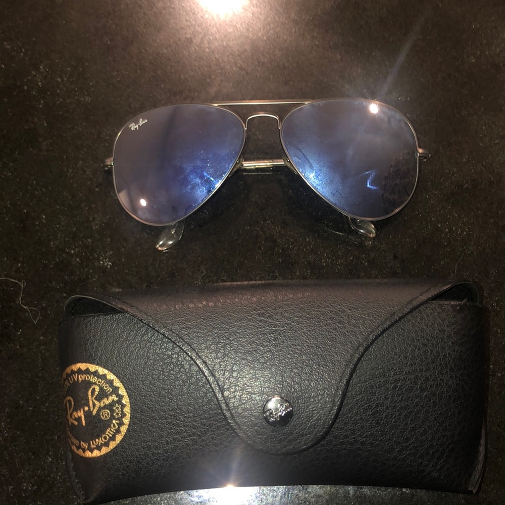 Gun metal Ray Bans